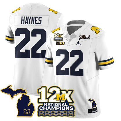 MICH 12x-Time National Champions Vapor Limited Football Jersey - Stitched