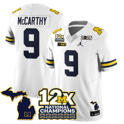 MICH 12x-Time National Champions Vapor Limited Football Jersey - Stitched