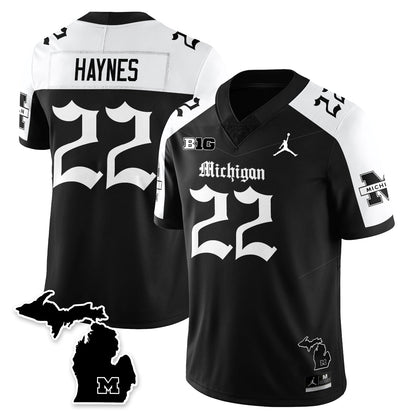 MICH Gothic Vapor Limited Football Jersey - Stitched