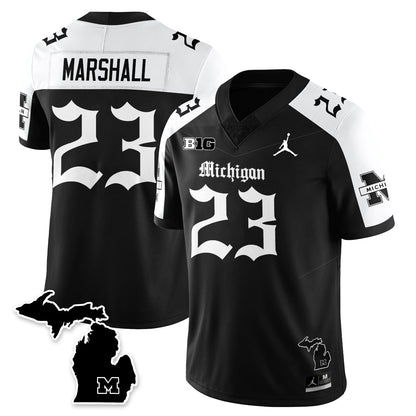 MICH Gothic Vapor Limited Football Jersey - Stitched