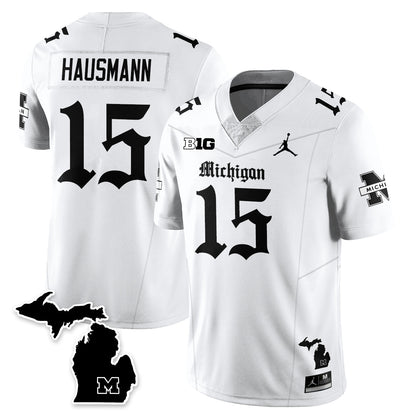 MICH Gothic Vapor Limited Football Jersey - Stitched