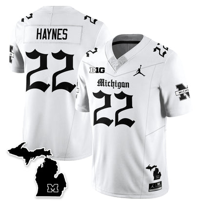 MICH Gothic Vapor Limited Football Jersey - Stitched