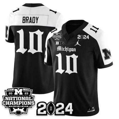 MICH Gothic 2023 National Champions Vapor Limited Football Jersey - Stitched