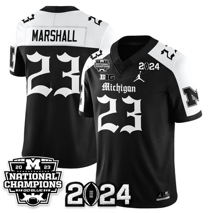 MICH Gothic 2023 National Champions Vapor Limited Football Jersey - Stitched