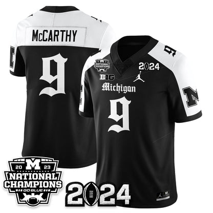 MICH Gothic 2023 National Champions Vapor Limited Football Jersey - Stitched