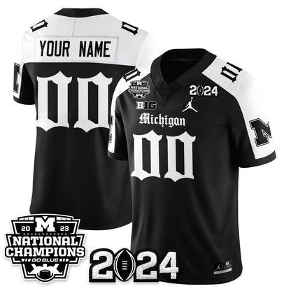 MICH Gothic 2023 National Champions Vapor Limited Football Jersey - Stitched