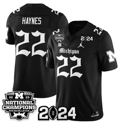 MICH Gothic 2023 National Champions Vapor Limited Football Jersey - Stitched