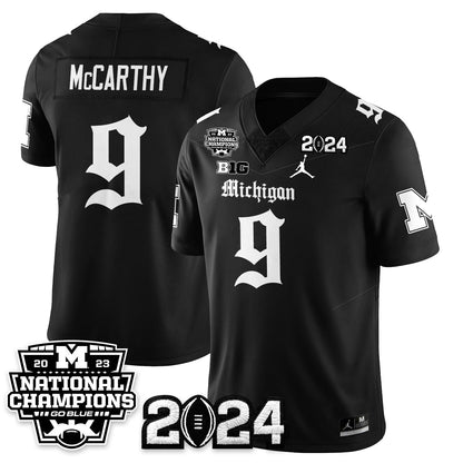 MICH Gothic 2023 National Champions Vapor Limited Football Jersey - Stitched