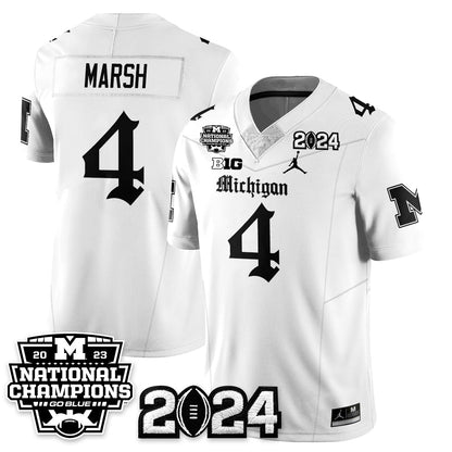 MICH Gothic 2023 National Champions Vapor Limited Football Jersey - Stitched
