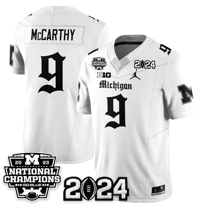 MICH Gothic 2023 National Champions Vapor Limited Football Jersey - Stitched