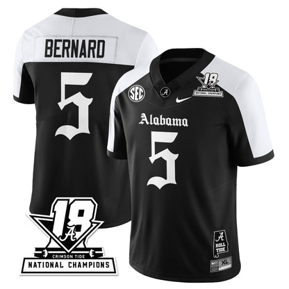 BAMA 18x-Time National Champions Gothic Vapor Limited Jersey - Stitched