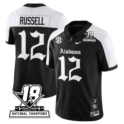 BAMA 18x-Time National Champions Gothic Vapor Limited Jersey - Stitched