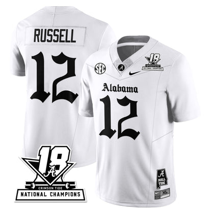 BAMA 18x-Time National Champions Gothic Vapor Limited Jersey - Stitched
