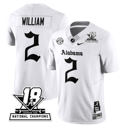 BAMA 18x-Time National Champions Gothic Vapor Limited Jersey - Stitched