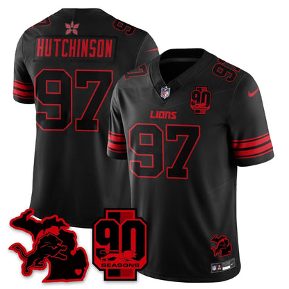 DET 'Stranger Things Edition' Vapor Limited Jersey - Stitched
