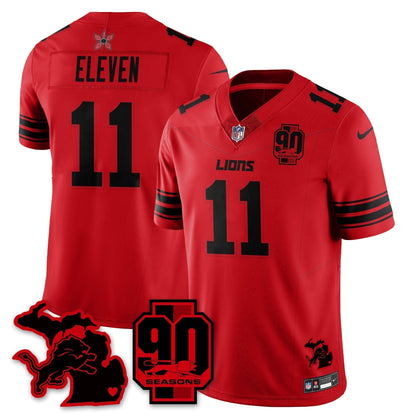 DET 'Stranger Things Edition' Vapor Limited Jersey - Stitched