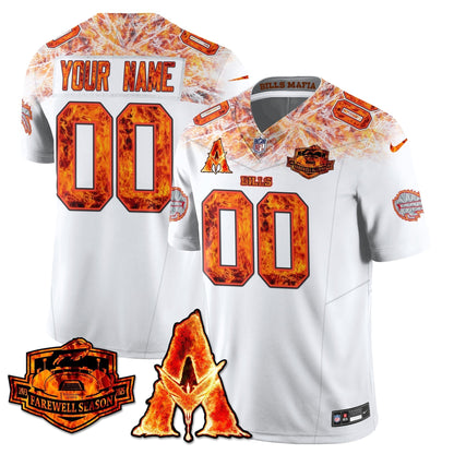 BUF x Avatar 3 Fire and Ash Custom Jersey - Stitched