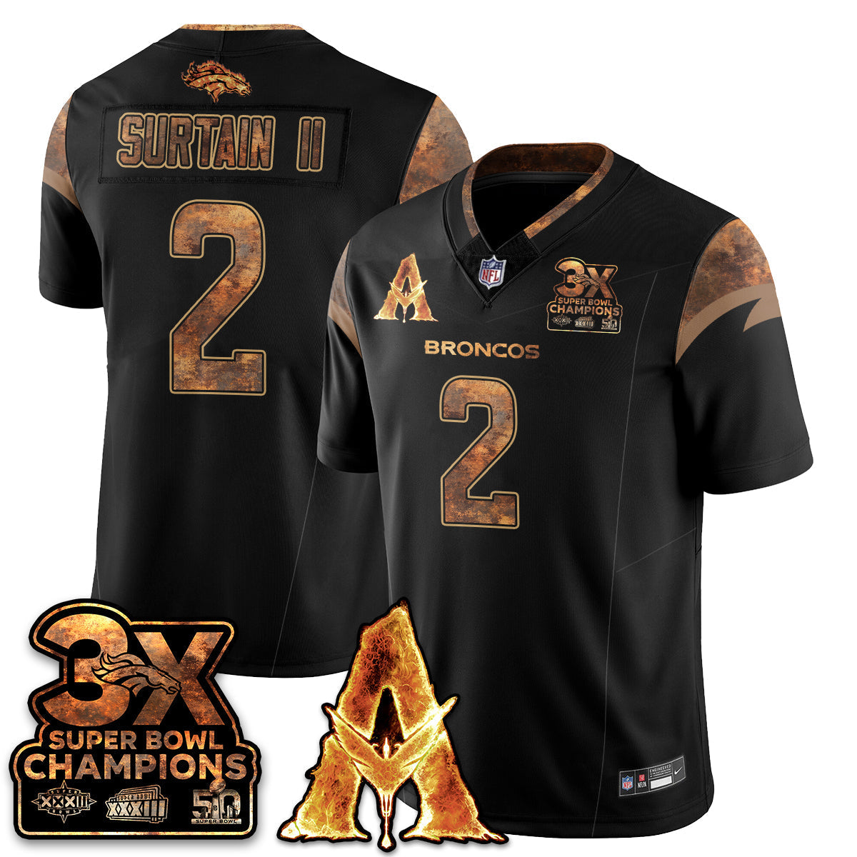 DEN x Avatar 3 Fire and Ash Jersey V2 - Stitched