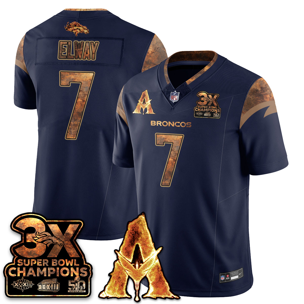DEN x Avatar 3 Fire and Ash Jersey V2 - Stitched