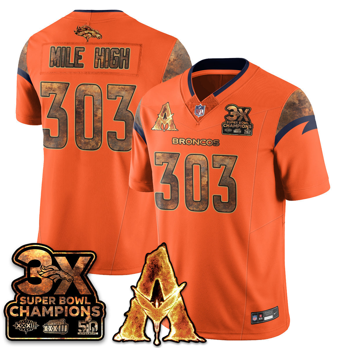 DEN x Avatar 3 Fire and Ash Jersey V2 - Stitched