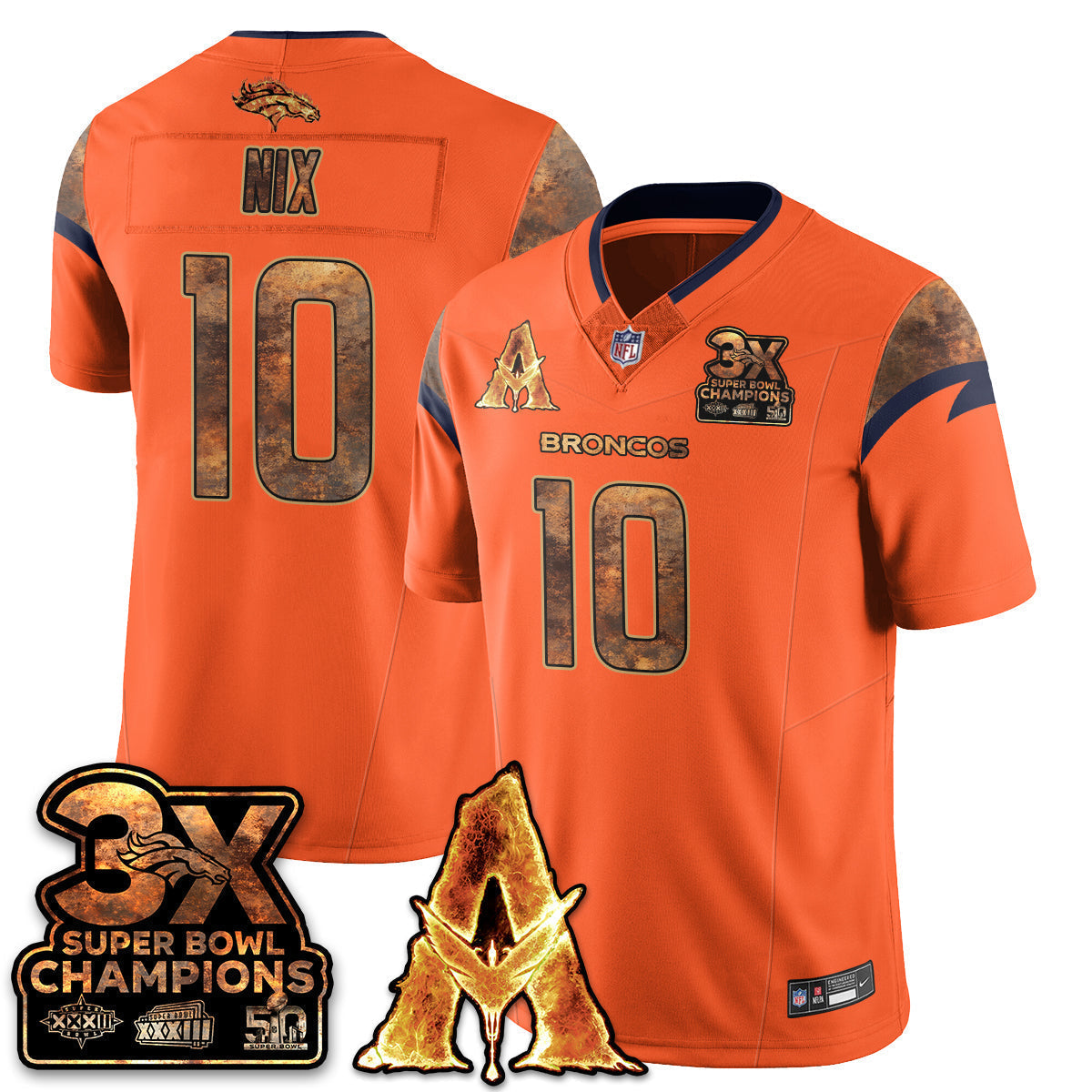 DEN x Avatar 3 Fire and Ash Jersey V2 - Stitched