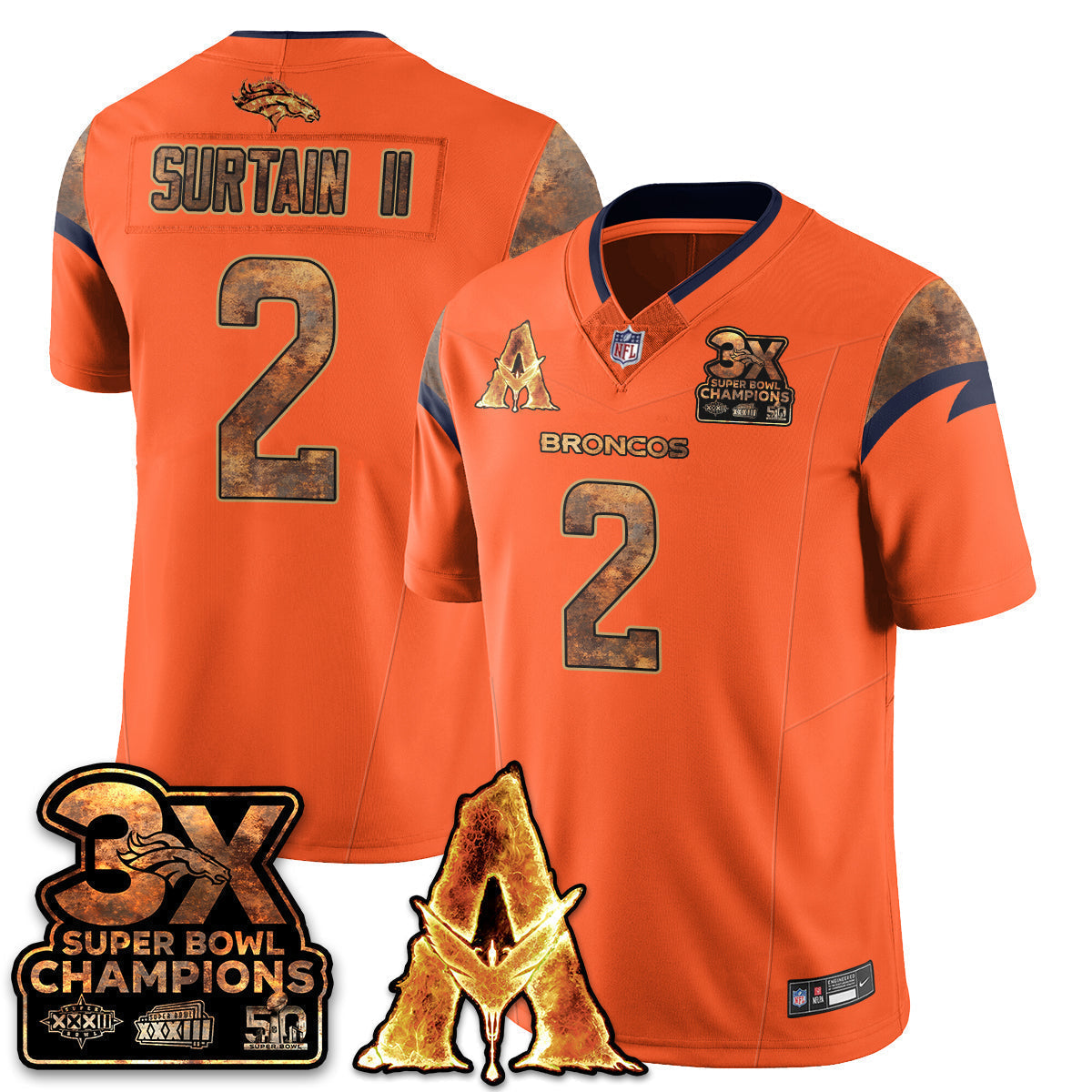 DEN x Avatar 3 Fire and Ash Jersey V2 - Stitched