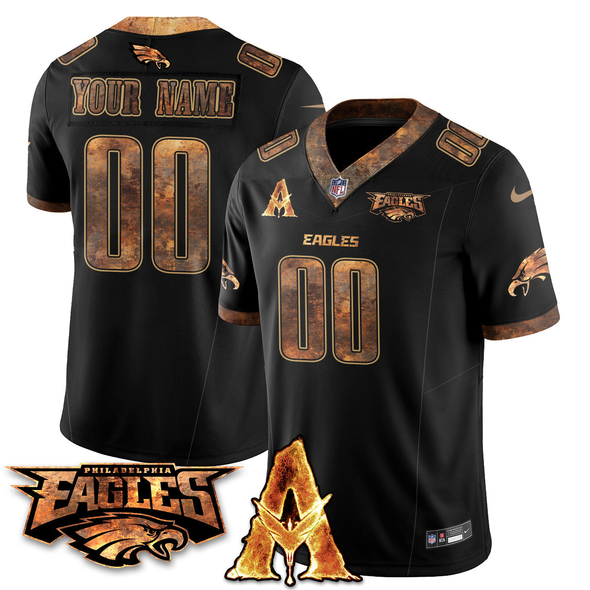 Custom PHI x Avatar 3 Fire and Ash Jersey V2 - Stitched