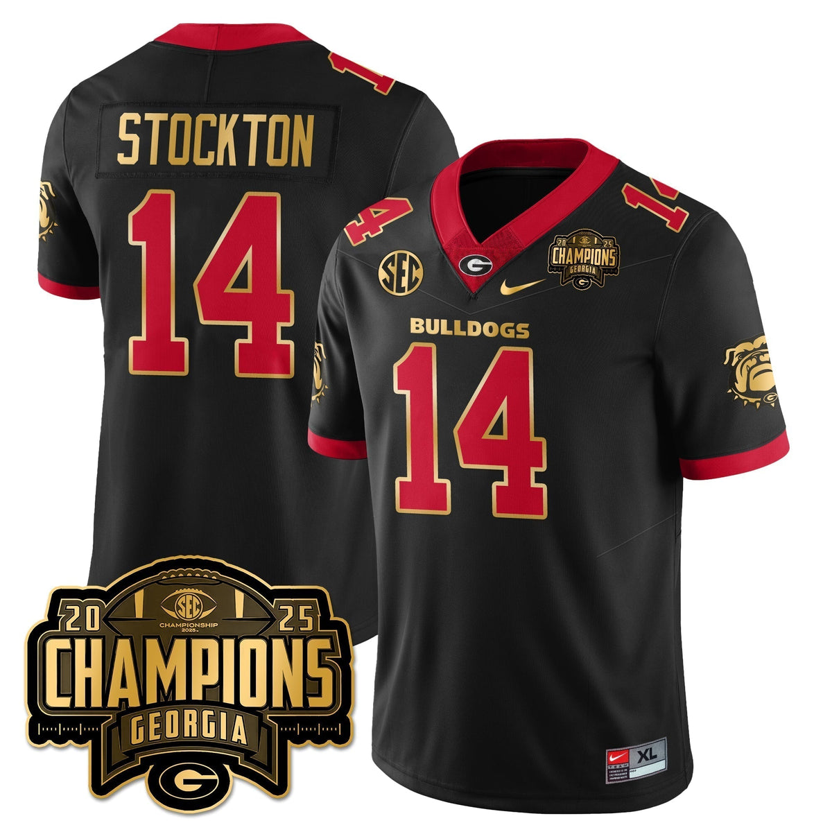UGA Vapor Limited Jersey - SEC Football Champions - Stitched