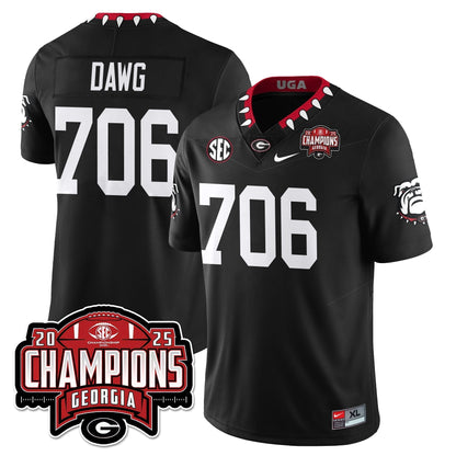 UGA Vapor Limited Jersey - SEC Football Champions - Stitched
