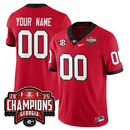 Custom UGA Vapor Limited Jersey - SEC Football Champions - Stitched