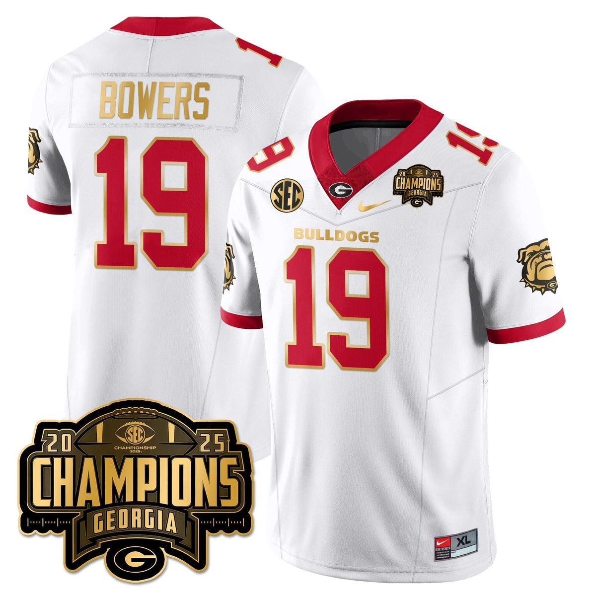 UGA Vapor Limited Jersey - SEC Football Champions - Stitched
