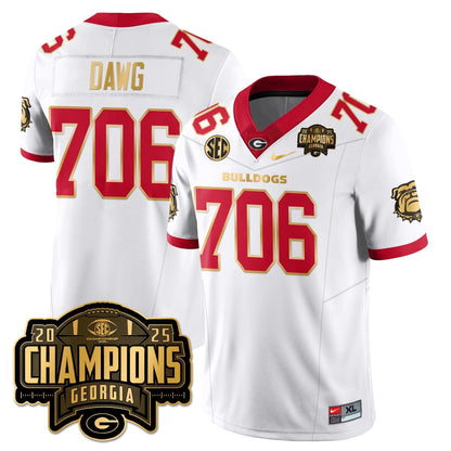UGA Vapor Limited Jersey - SEC Football Champions - Stitched