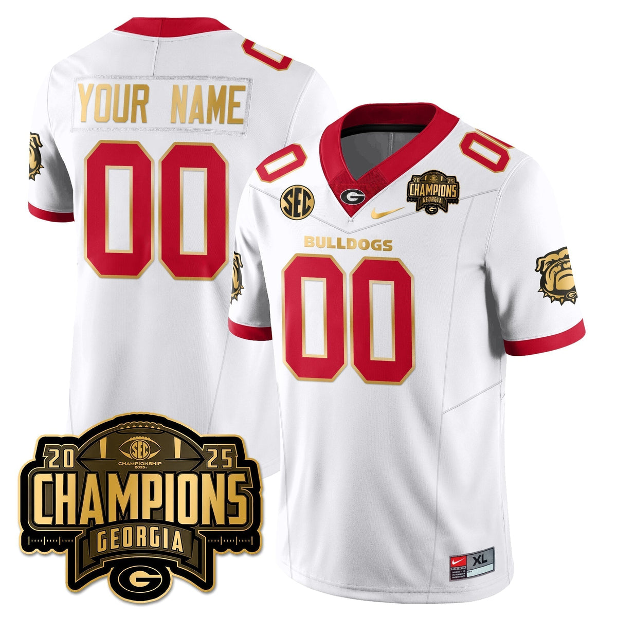 UGA Vapor Limited Jersey - SEC Football Champions - Stitched