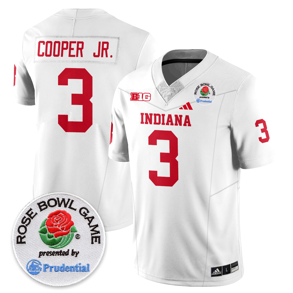 Indiana Hoosiers Vapor Limited Football Jersey - Rose Bowl - All Stitched
