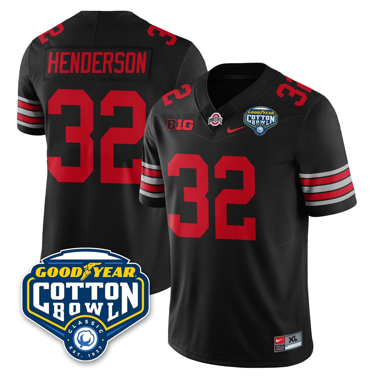 Ohio State Buckeyes Football Vapor Limited Jersey - Cotton Bowl - All Stitched