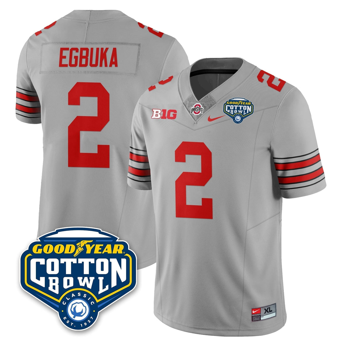 Ohio State Buckeyes Football Vapor Limited Jersey - Cotton Bowl - All Stitched