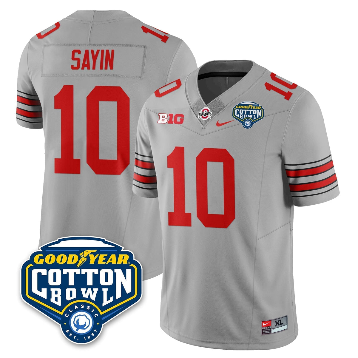 Ohio State Buckeyes Football Vapor Limited Jersey - Cotton Bowl - All Stitched