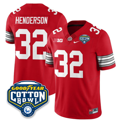 Ohio State Buckeyes Football Vapor Limited Jersey - Cotton Bowl - All Stitched