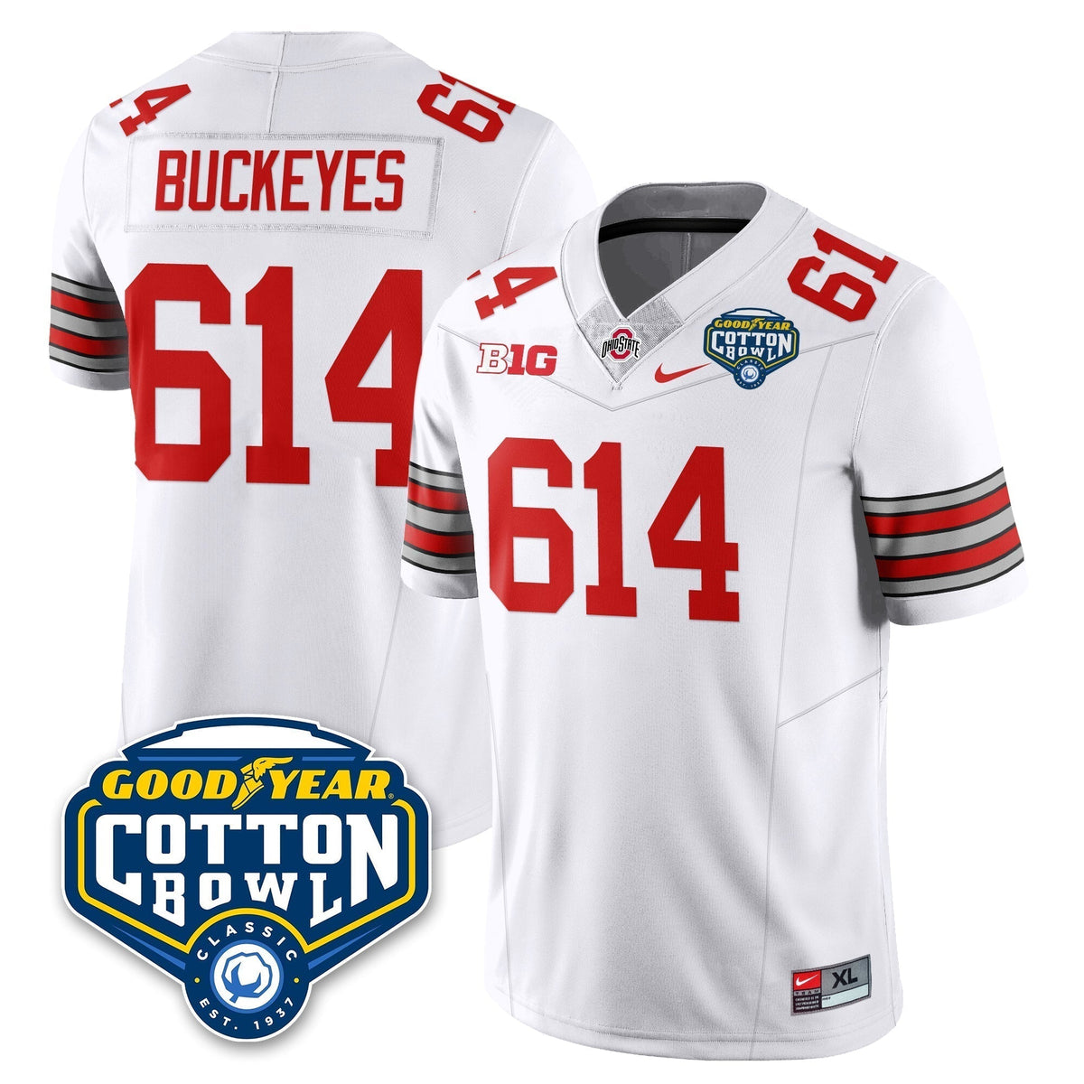 Ohio State Buckeyes Football Vapor Limited Jersey - Cotton Bowl - All Stitched