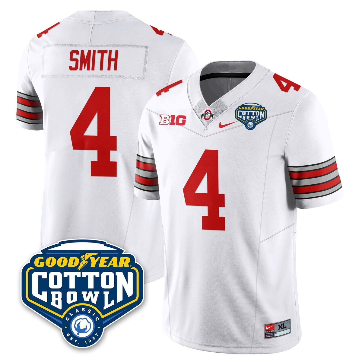 Ohio State Buckeyes Football Vapor Limited Jersey - Cotton Bowl - All Stitched
