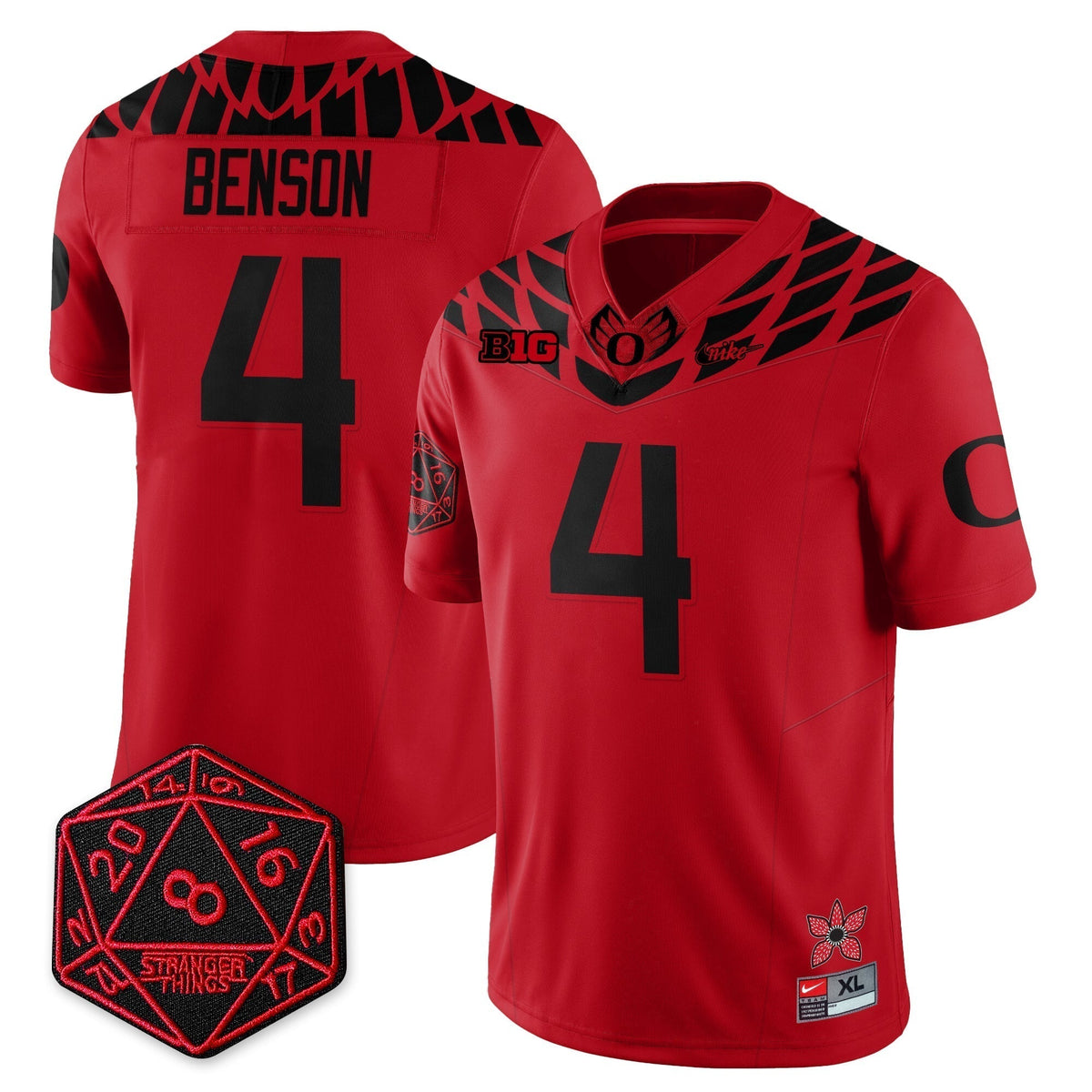 Oregon Ducks "Shoe Duck" Stranger Things Vapor Limited Jersey - All Stitched
