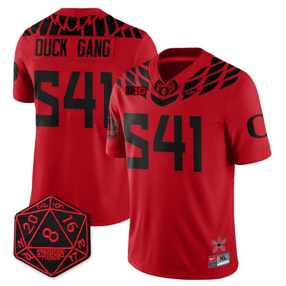 Oregon Ducks "Shoe Duck" Stranger Things Vapor Limited Jersey - All Stitched