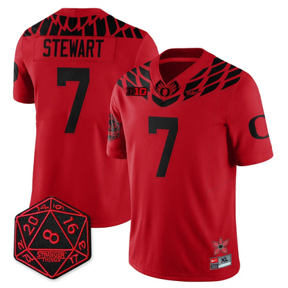 Oregon Ducks "Shoe Duck" Stranger Things Vapor Limited Jersey - All Stitched