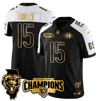 CHI NFC North Division Champions Vapor Limited Gold Jersey - Stitched