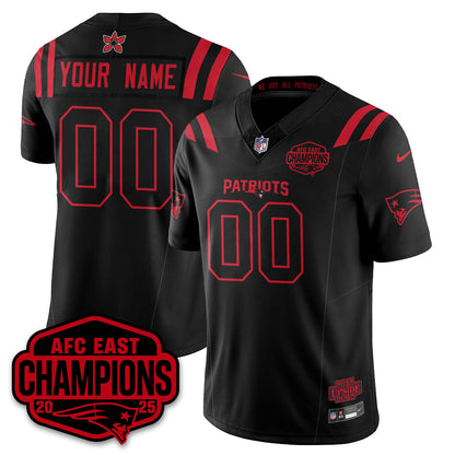 Custom NE 'Stranger Things' AFC East Division Champions Vapor Limited Jersey - Stitched