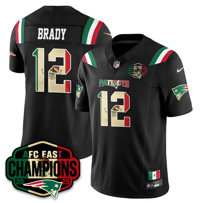 NE Mexico AFC East Division Champions Vapor Limited Jersey - Stitched
