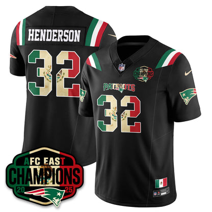 NE Mexico AFC East Division Champions Vapor Limited Jersey - Stitched