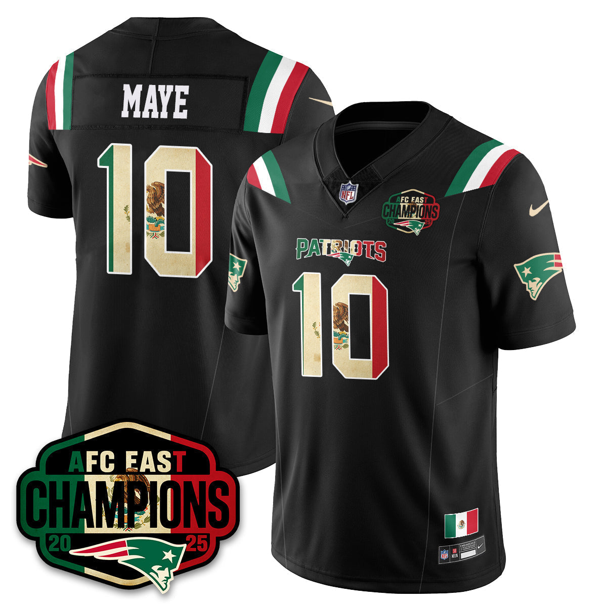 NE Mexico AFC East Division Champions Vapor Limited Jersey - Stitched
