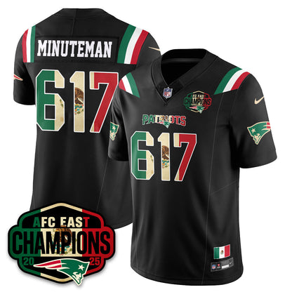 NE Mexico AFC East Division Champions Vapor Limited Jersey - Stitched