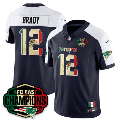 NE Mexico AFC East Division Champions Vapor Limited Jersey - Stitched